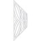 Ekena Millwork Set of Four Panels for 94 1/2"W x 36 1/4"H Otis Fretwork Wainscot Wall Paneling WPKP18X01X47OTS - alternate 5